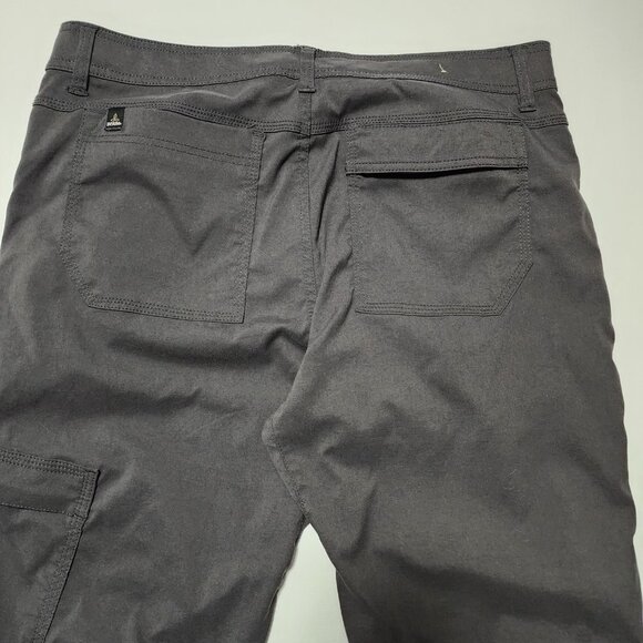 Prana Charcoal Gray Stretch Water Repellant UPF 50+ Zion Hiking Pants - Picture 4 of 10